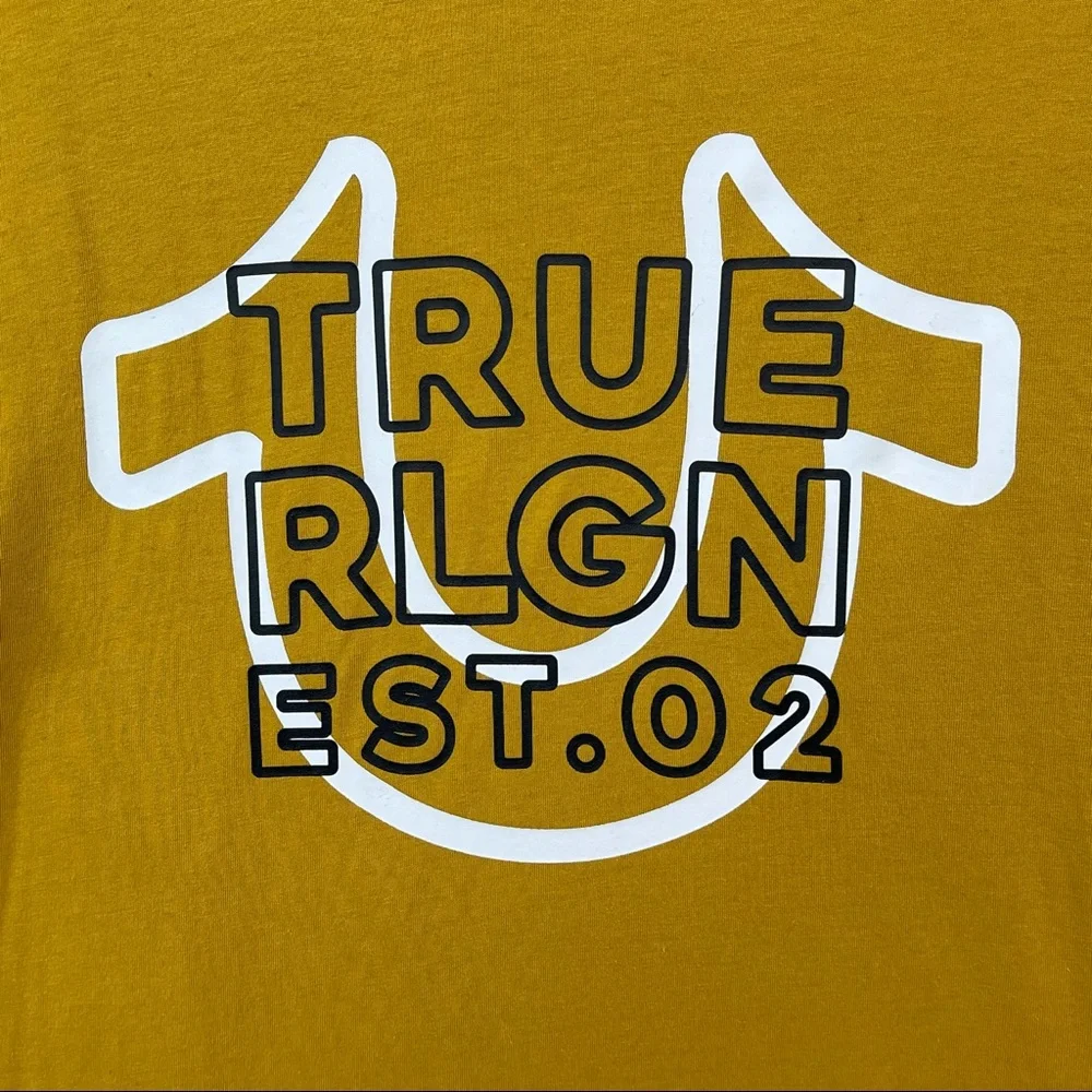 True Religion Horseshoe Graphic Crewneck T-Shirt Size M